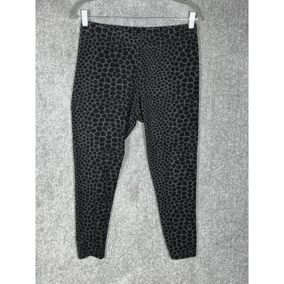 Soft Surroundings Have To Have Animal Print Leggings Womens Size PM Black Gray - Picture 1 of 9